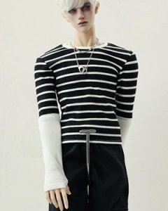 BRSB202 Black+White Stripes #1