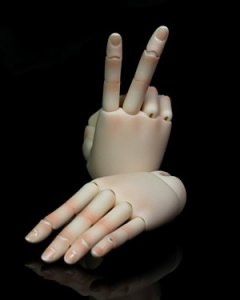 Legend 1/4 Jointed Hands (White, Short Nail, in stock)