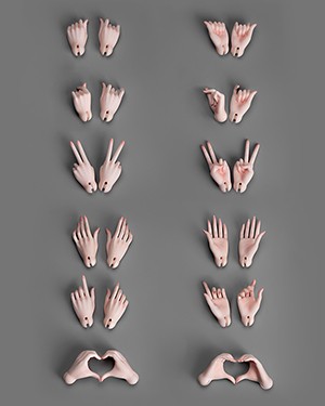 Huajing 64cm Girl Hands - Click Image to Close